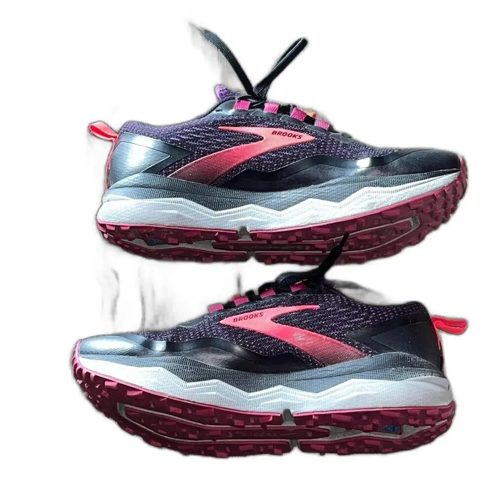 Brooks Women's Caldera 5 Trail Running Shoes Black/Fuschia/Purple Size 8B